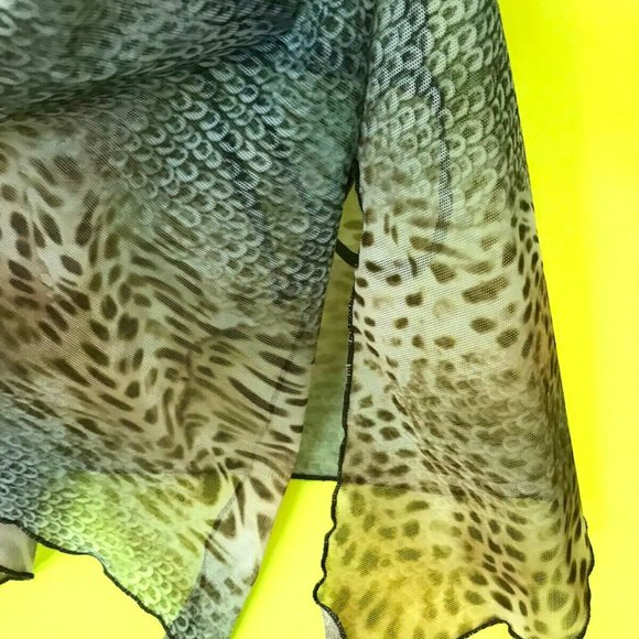 Fantasy Mesh Babydoll G-string Panties SET, M,L,XL, Jungle Leopard - Picture 3 of 4